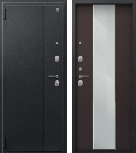 Центурион SEZAM А-04 Черный сатин-Тёмная лиственница (зеркало)